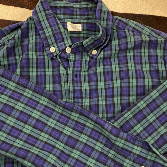 Black Watch Plaid-esque Crewcuts long sleeve button down - Picture 1 of 3